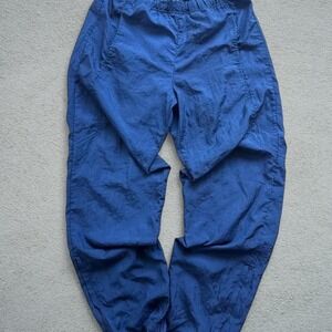 Actra Navy Nylon Windbreaker Pants Size S Vintage